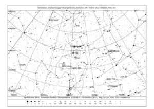 NGC457 Aufsuchkarte