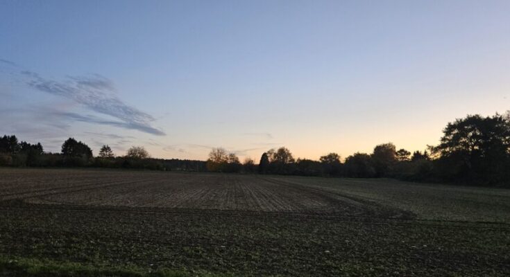 Bieberer Feld mit leichter Bewölkung