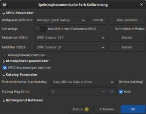 Spektrophotometrische Farbkalibrierung