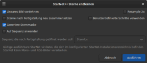 Starnet Sternentfernung